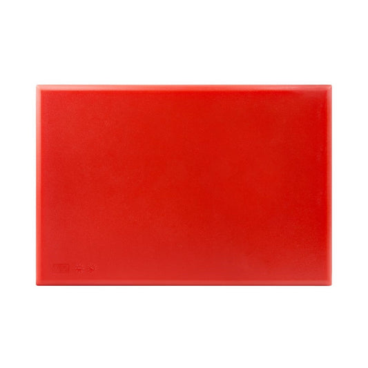 Hygiplas Thick High Density Chopping Board - 450x300x20mm Red
