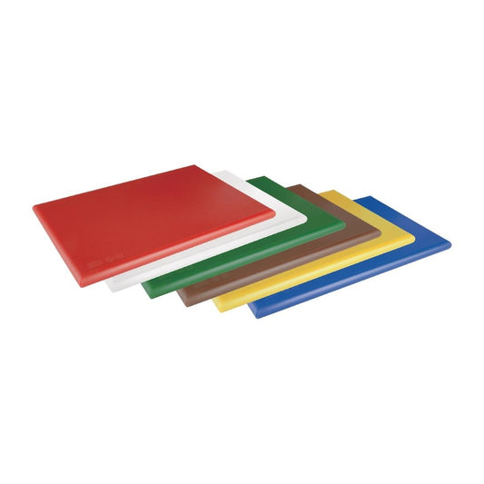 EDLP - Hygiplas High Density Chopping Board White - 18x12x1"