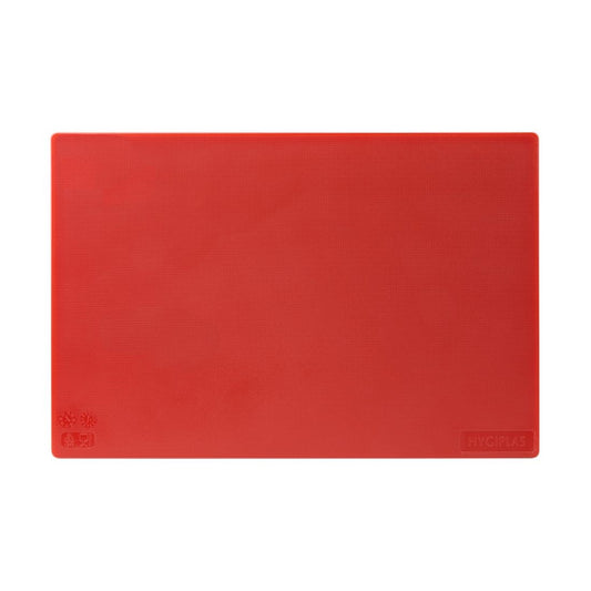 EDLP - Hygiplas Low Density Chopping Board Red - 18x12x1/2"