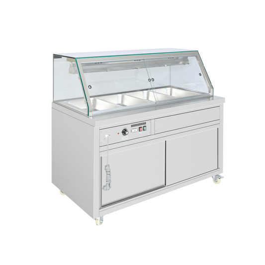 Thermaster Wet and Dry Bain Marie Display 4x1/1 GN Pans - PG150FE-XG