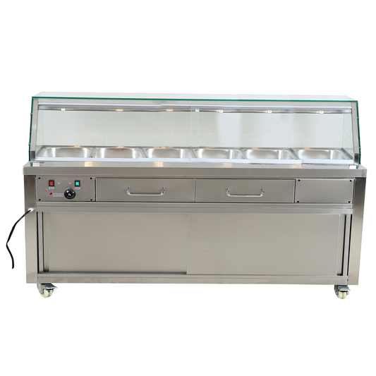 2NDs: Thermaster Heated Bain Marie Food Display PG210FE-YG-NSW1856