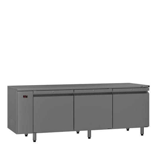 HE3RSS Emerald - Three Door Stainless Steel Remote Under Counter Refrigerator