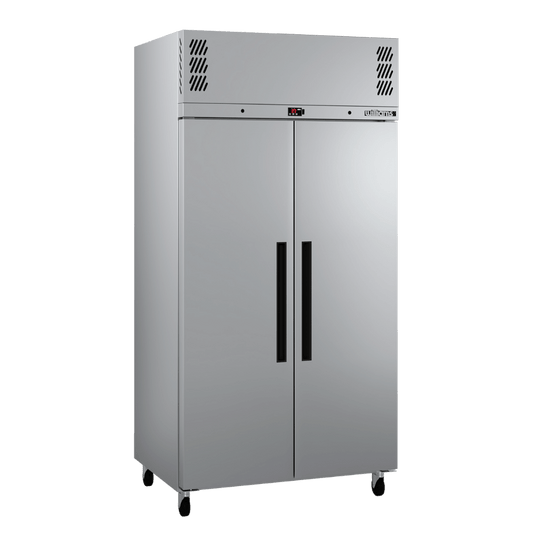 HPR2SS Pearl - Slim Two Door Stainless Steel Upright Storage Refrigerator