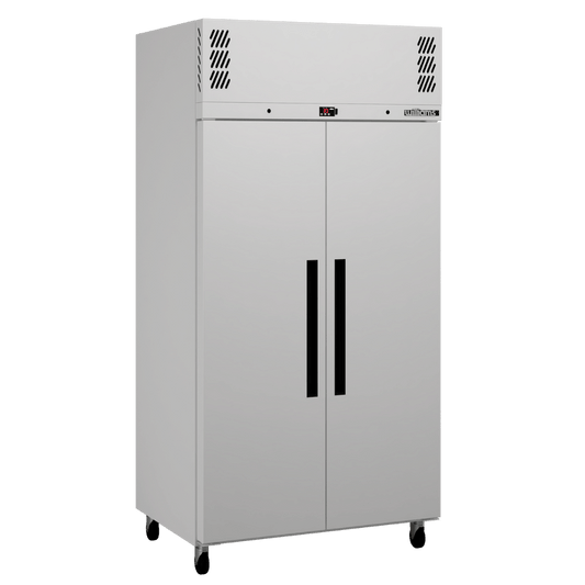 LPR2SW Pearl - Slim Two Door White Colorbond Upright Storage Freezer