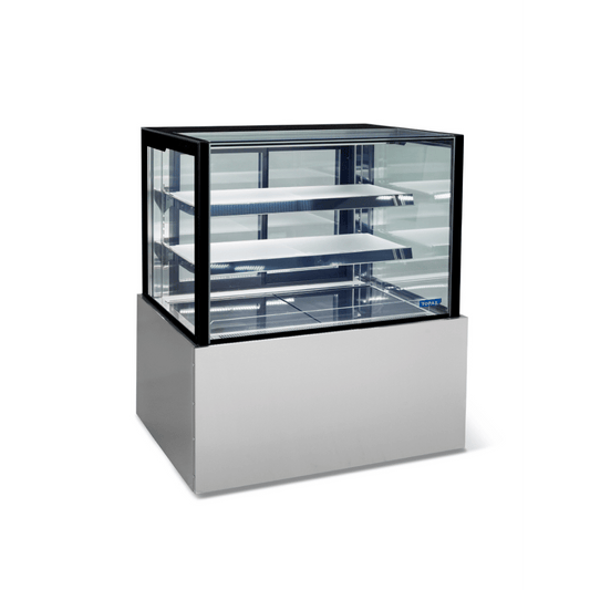 HTG12HC Topaz Cake Display - 1200Mm Two Tier (Plus Base) Free Standing Refrigerated Cake Display