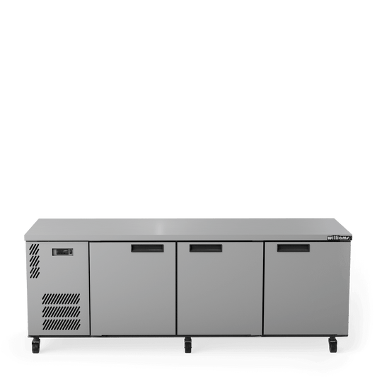 HB3USSHC Boronia - Three Door Stainless Steel Under Counter Display Refrigerator