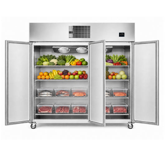 THERMASTER 1500L Full-Width Three Solid Door Upright Freezer - SFWF1500