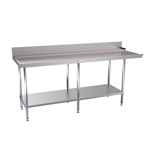 Simply Stainless 1800mm wide Dishwasher Outlet Bench SS07.1800L