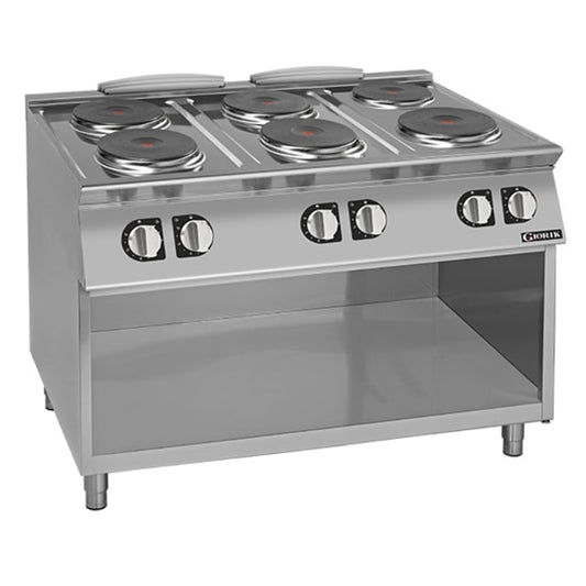 Giorik 700 Series 6 zone (round) Electric Boiling Top on Open Base CE76TGT