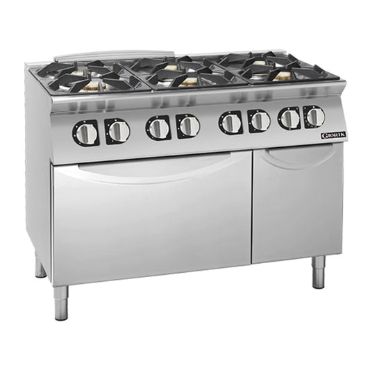 Giorik 900 Series 6 Burner Gas Range on Electric Oven CG960ET.P
