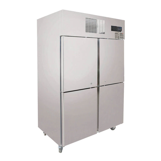 Thermaster TROPICAL 4 x Half door SS Fridge - SUC1000