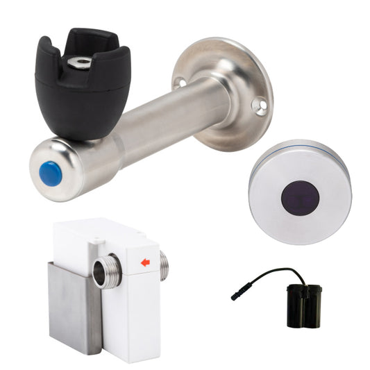 90 Degree Silicone Mouthguard Bubbler with Hob-Mount Sensor Battery Operated T-3MSS-BUB90SB