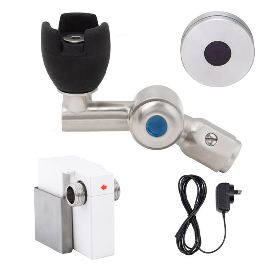 45 Degree Silicone Mouthguard Bubbler with Hob-Mount Sensor Mains Operated T-3MSS-BUBS45SM