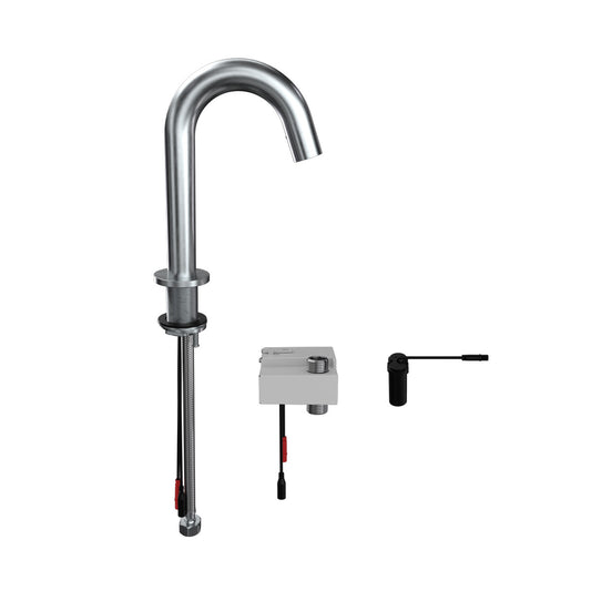 Gooseneck Bench Mounted Infrared Sensor Tap - Battery Powered T-3MSS-GHMST21B