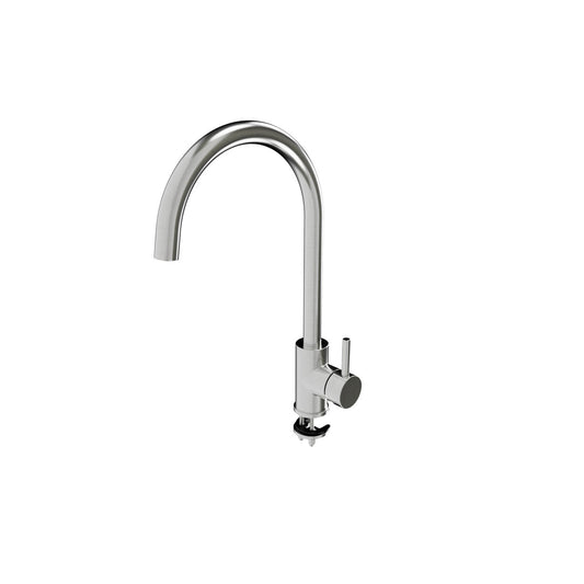 Stainless Steel Swivel Gooseneck Sink Mixer T-3MSS-GS5MIX