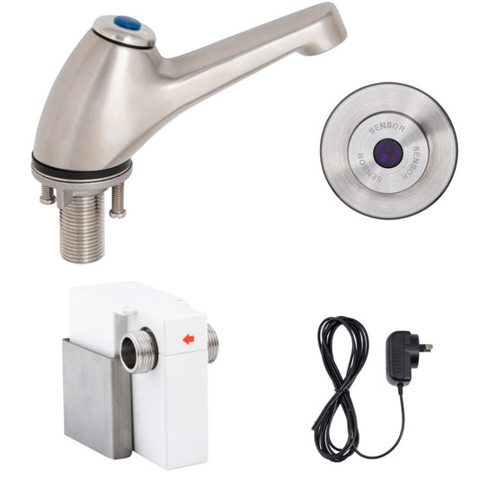Pillar Tap with Wall-Mount Sensor Mains Operated T-3MSS-PTSWM