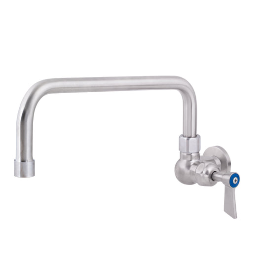 Stainless Steel Single Wall Mount Body with Single Control and 12" Spout T-3MSW12