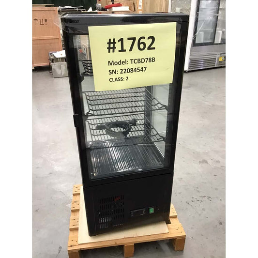 2NDs: Thermaster Four-Sided Countertop Beverage Display Fridge Black TCBD78B-NSW1762