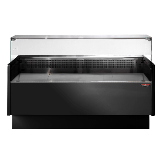 Tecnodom Serie MR9.5 Black 1520mm Wide Deli Display with Storage and Castors TDMR-0915B