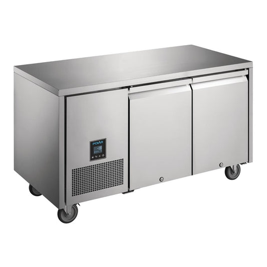 Polar U Series 2 Door Counter Freezer - 196Ltr