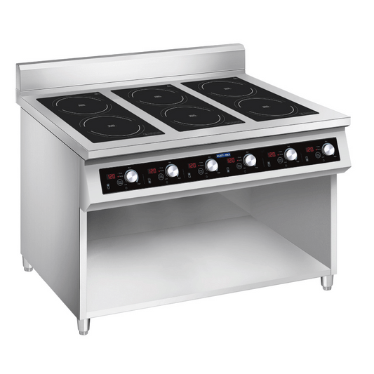 ElectMax 900 Series Induction 6 Burner Cooker with Splashback EIC9-1200P