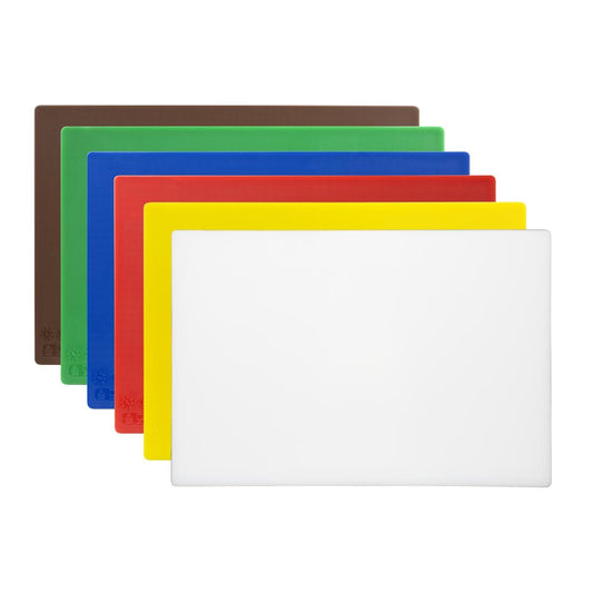 EDLP - Hygiplas Low Density Chopping Board Set 450x300x10mm (Set 6)