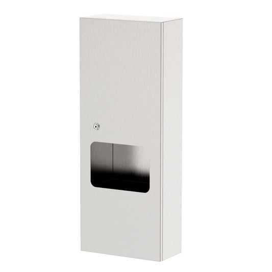 Paper Towel Dispenser With Waste Receptacle WA-PTDWR2-R