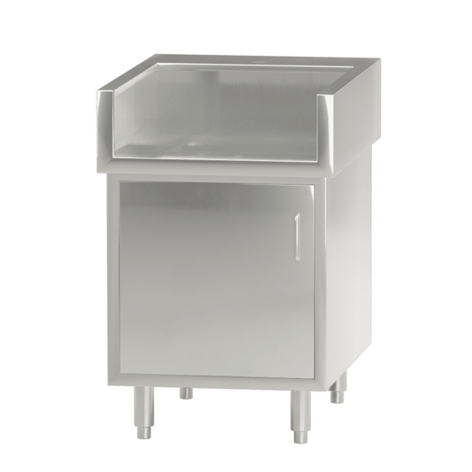 Modular System Single Door Stainless Steel Cabinet with Splash Guard - WCB8-0600