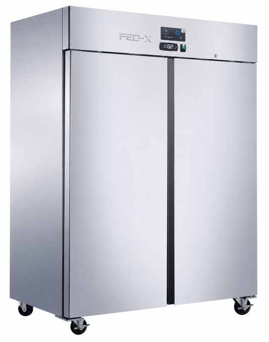 FED-X Press Liner Double Door Upright Fridge with Wi-Fi Controller — XUPC1400