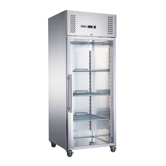 2NDs: FED-X S/S Full Glass Door Upright Freezer - XURF600G1V-VIC865