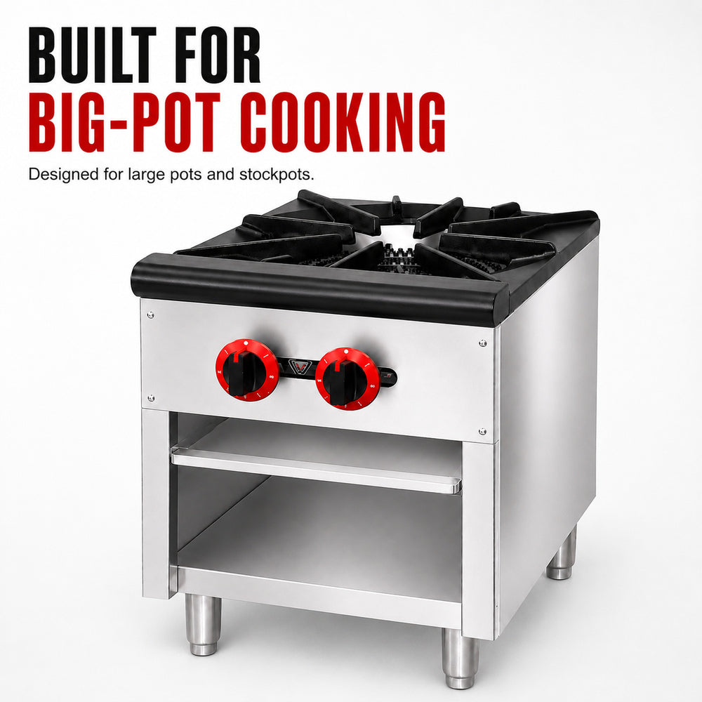 GASMAX Gas Dual Ring Single Burner Single Hob RB-1E