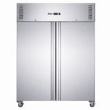 FED-X S/S Two Full Door Upright Freezer - XURF1200SFV