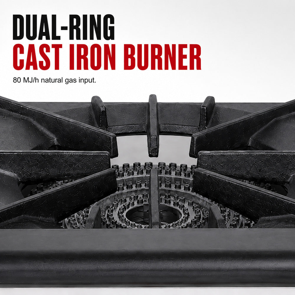 GASMAX Gas Dual Ring Single Burner Single Hob RB-1E