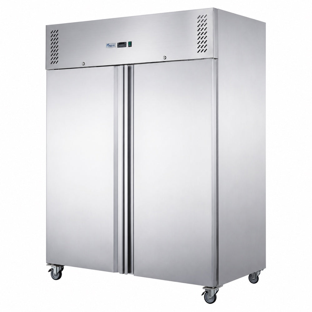 FED-X S/S Two Full Door Upright Freezer - XURF1200SFV