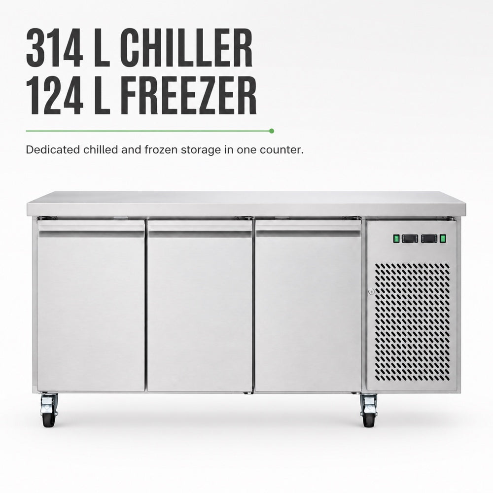 Thermaster Dual-Temperature GN Counter Refrigerator – GN3100DT