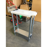 2NDs: Modular System Economic 304 Grade Stainless Steel Table with splashback - 0300-7-WBB-QLD346