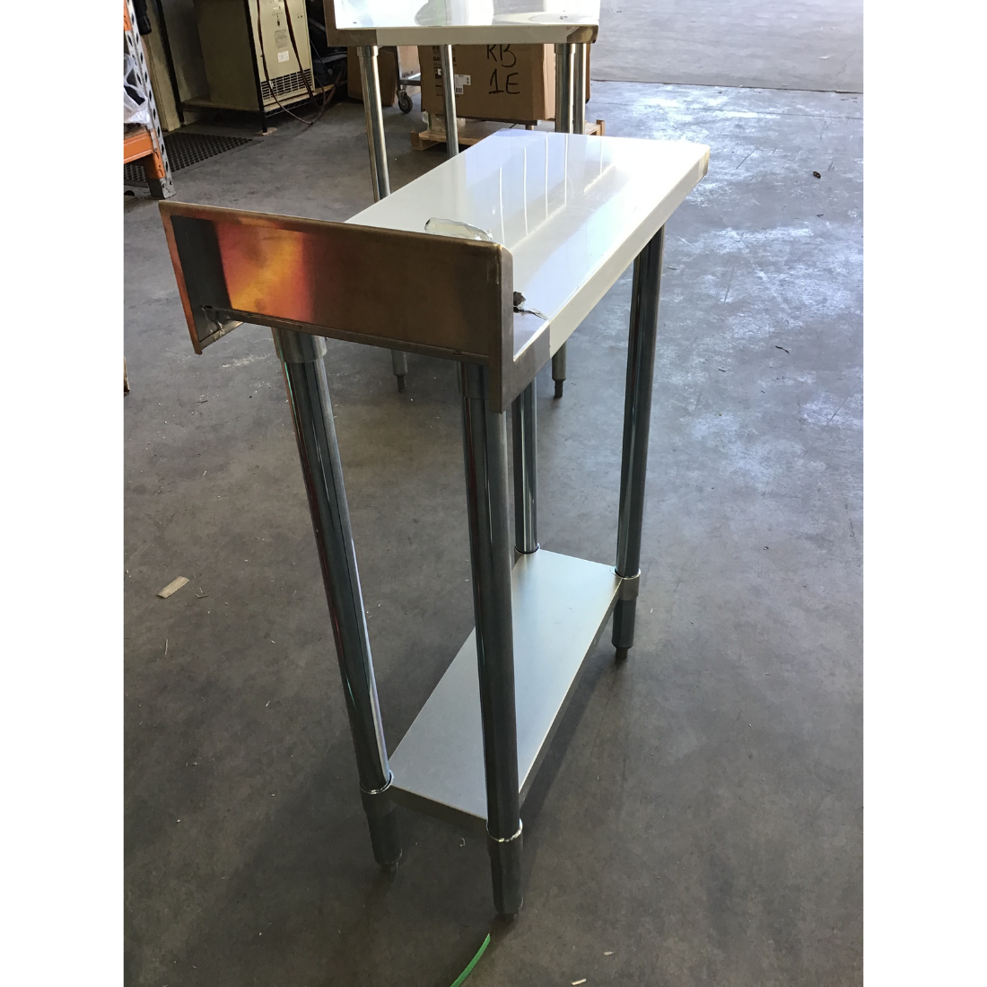 2NDs: Modular System Economic 304 Grade Stainless Steel Table with splashback - 0300-7-WBB-QLD346