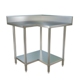 0900-7-WBCB - Economic Corner Workbench,100mm Splashback & Undershelf 900x900x900mm