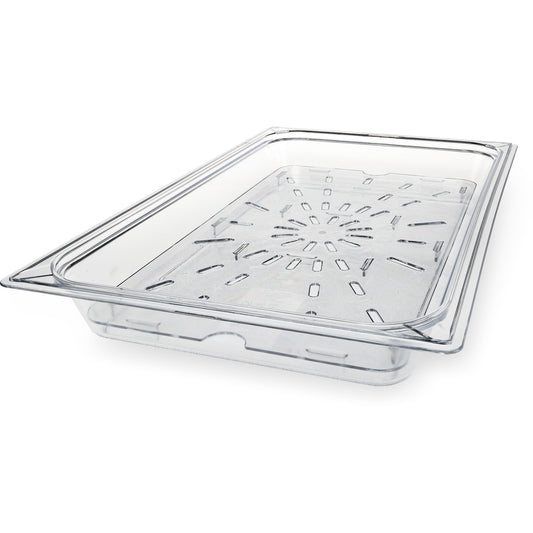 1021507 – StorPlus™ Polycarbonate Food Pan Drain Grate Full-Size – Clear