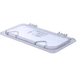 10279Z07 – StorPlus™ EZ Access Hinged Notched Universal Food Pan Lid 1/3 Size – Clear