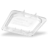 10319Z07 Pack of 6 – StorPlus™ EZ Access Hinged Notched Universal Food Pan Lid 1/6 Size