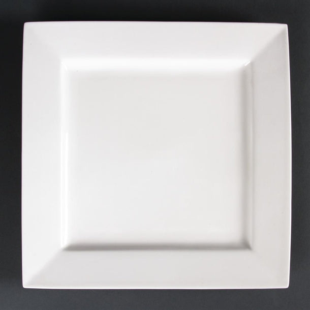 Olympia Lumina Square Plate - 265mm 10 1/2" (Box 4)