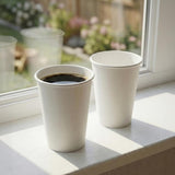 PakMax White 12oz Single Layer Hot Paper Cup - SLHPC-90-12W