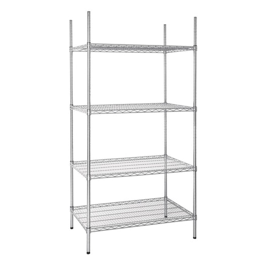 Vogue Flat Pack 4 Shelf Unit - 610 x 910mm