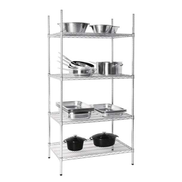 Vogue Flat Pack 4 Shelf Unit - 610 x 910mm