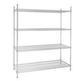 Vogue Flat Pack 4 Shelf Unit - 610x1520mm