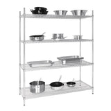 Vogue Flat Pack 4 Shelf Unit - 610x1520mm