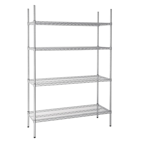 EDLP Vogue Flat Pack 4 Shelf Unit - 1220x460x1830mm 48x18x72"