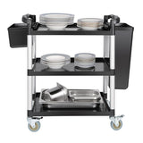 Vogue Mobile Trolley Compact Polypropylene Black - 130kg