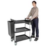 Vogue Mobile Trolley Compact Polypropylene Black - 130kg